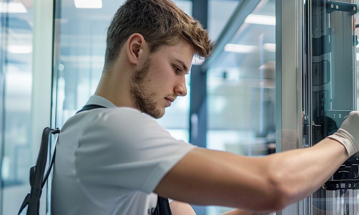 Rundschiebetür für hohe Personenfrequenz