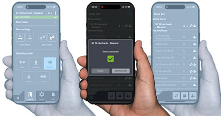 Türsysteme, Gilgen Connect Mobile Small Automatiktüren von LANGE 